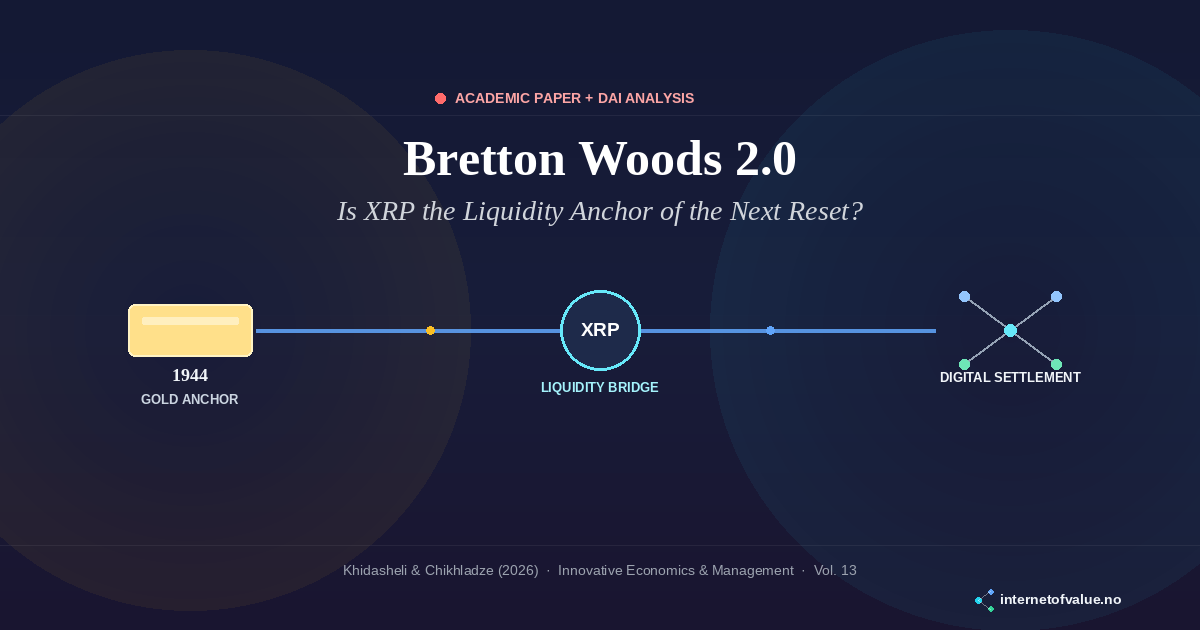 Bretton Woods 2.0 — gold anchor bridging to a digital settlement layer via XRP