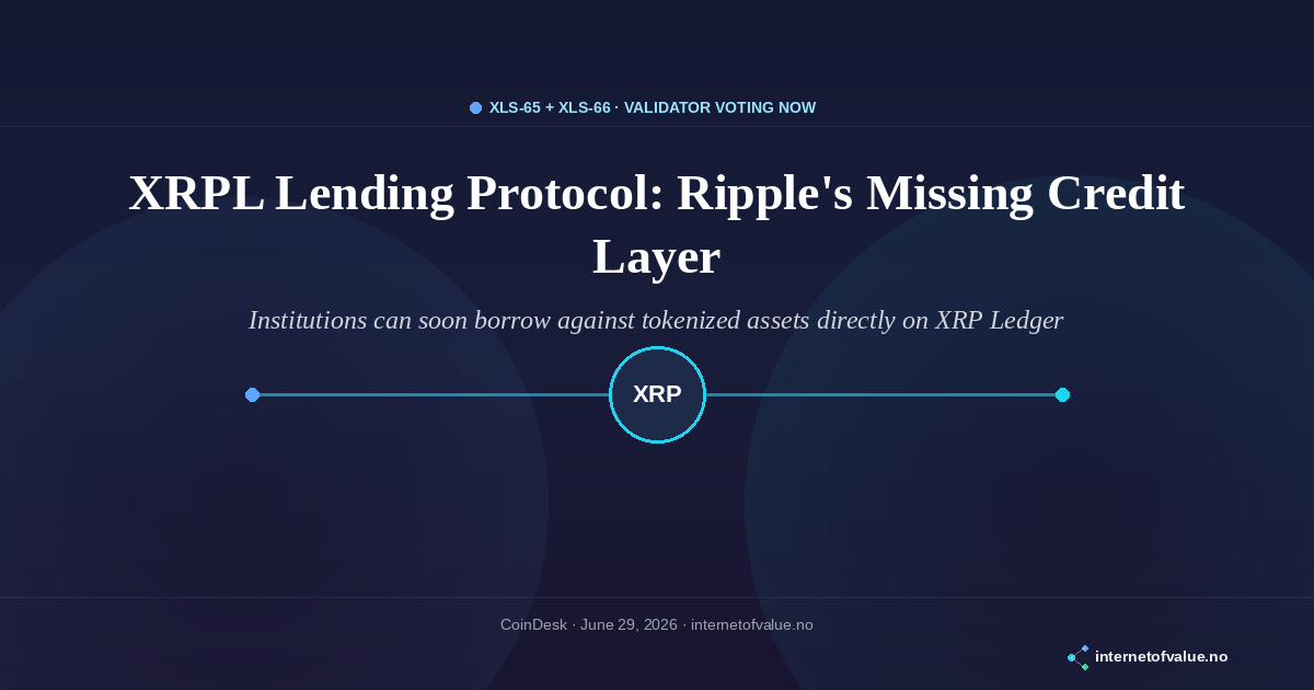 XRPL Lending Protocol — XLS-65 and XLS-66